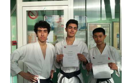 Résultats passage de ceintures noires : 1er Dan 2ème Dan et 4ème Dan