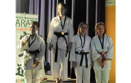 Félicitations a nos cadets et junior aux championnat  kumite des yvelines  23/01/17