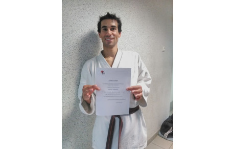 Fabien ceinture noire 1er Dan