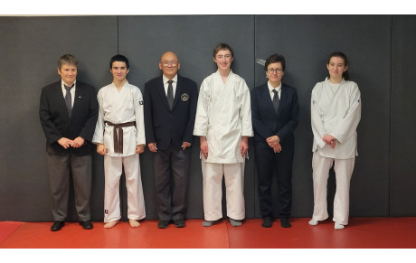 Tam, Allix et Olliver ceinture noire 1er Dan 2023 12 15
